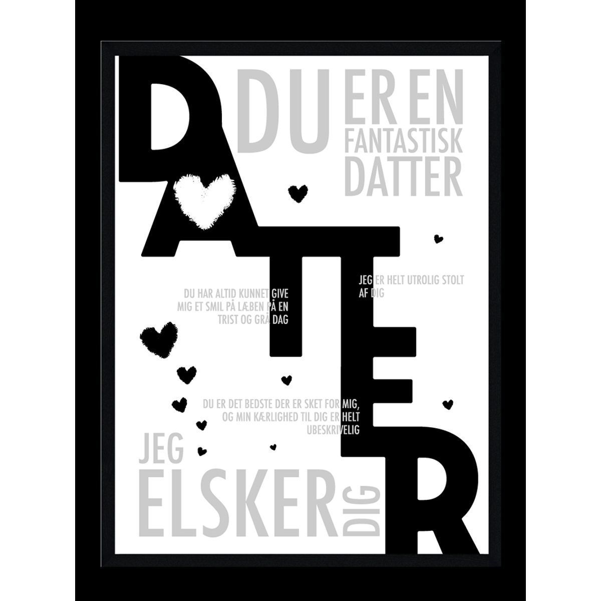 Datter plakat - Personlig plakat