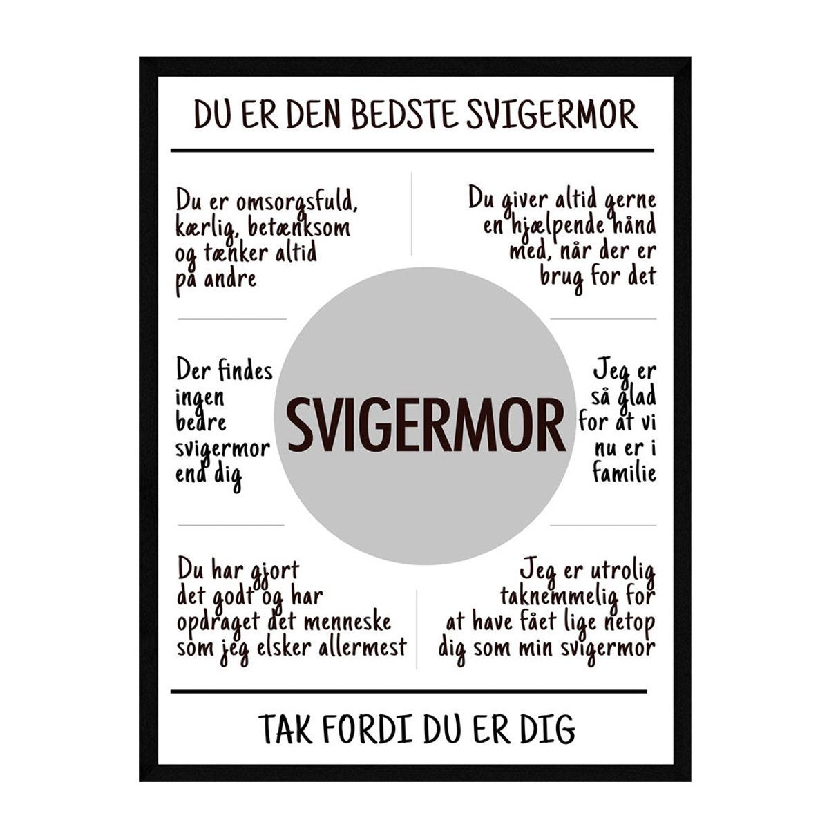 Svigermor plakat