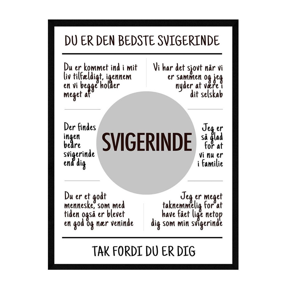 Svigerinde plakat