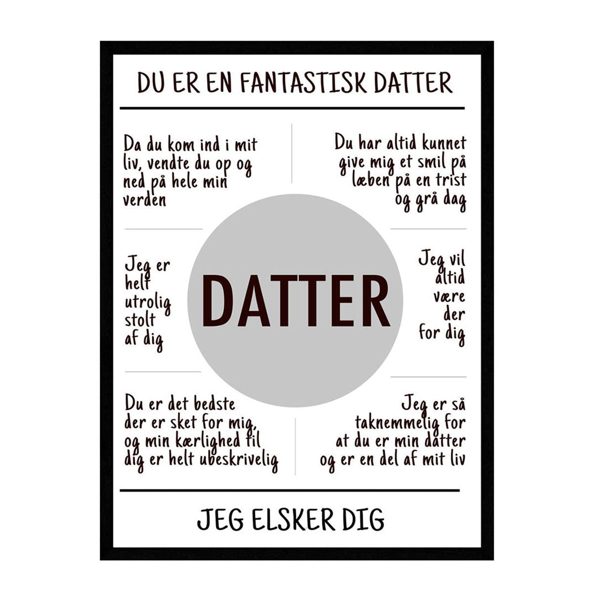 Datter plakat