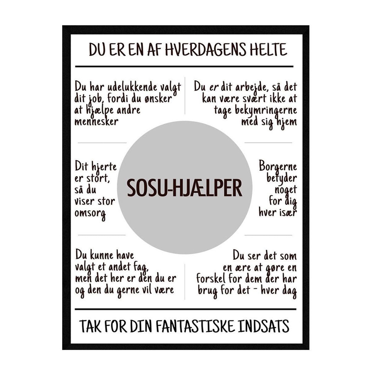 Sosu-hjælper plakat