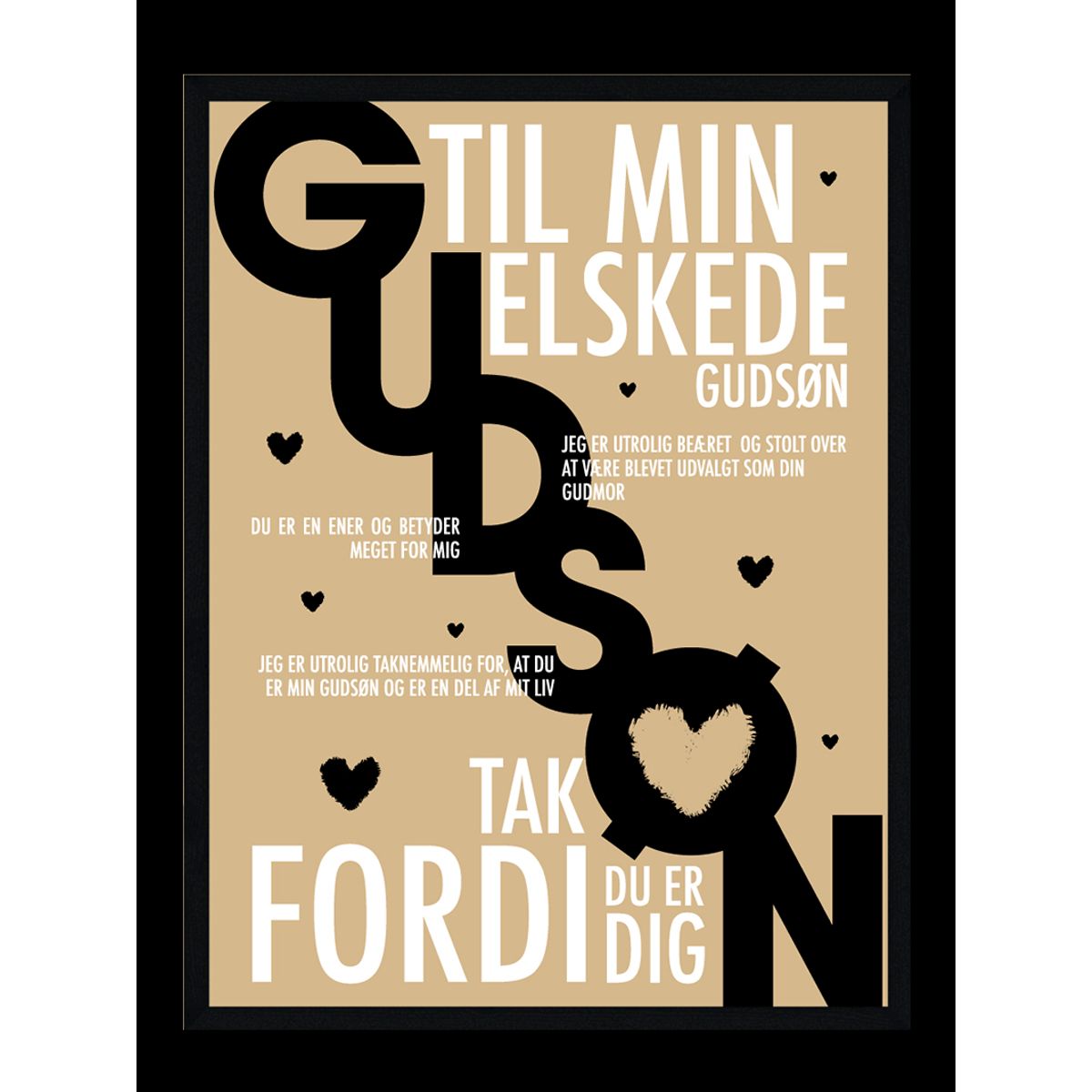 Gudsøn plakat - Personlig plakat