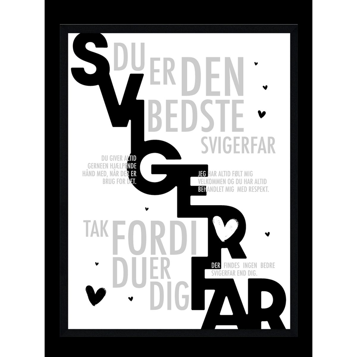 Svigerfar plakat - Personlig plakat