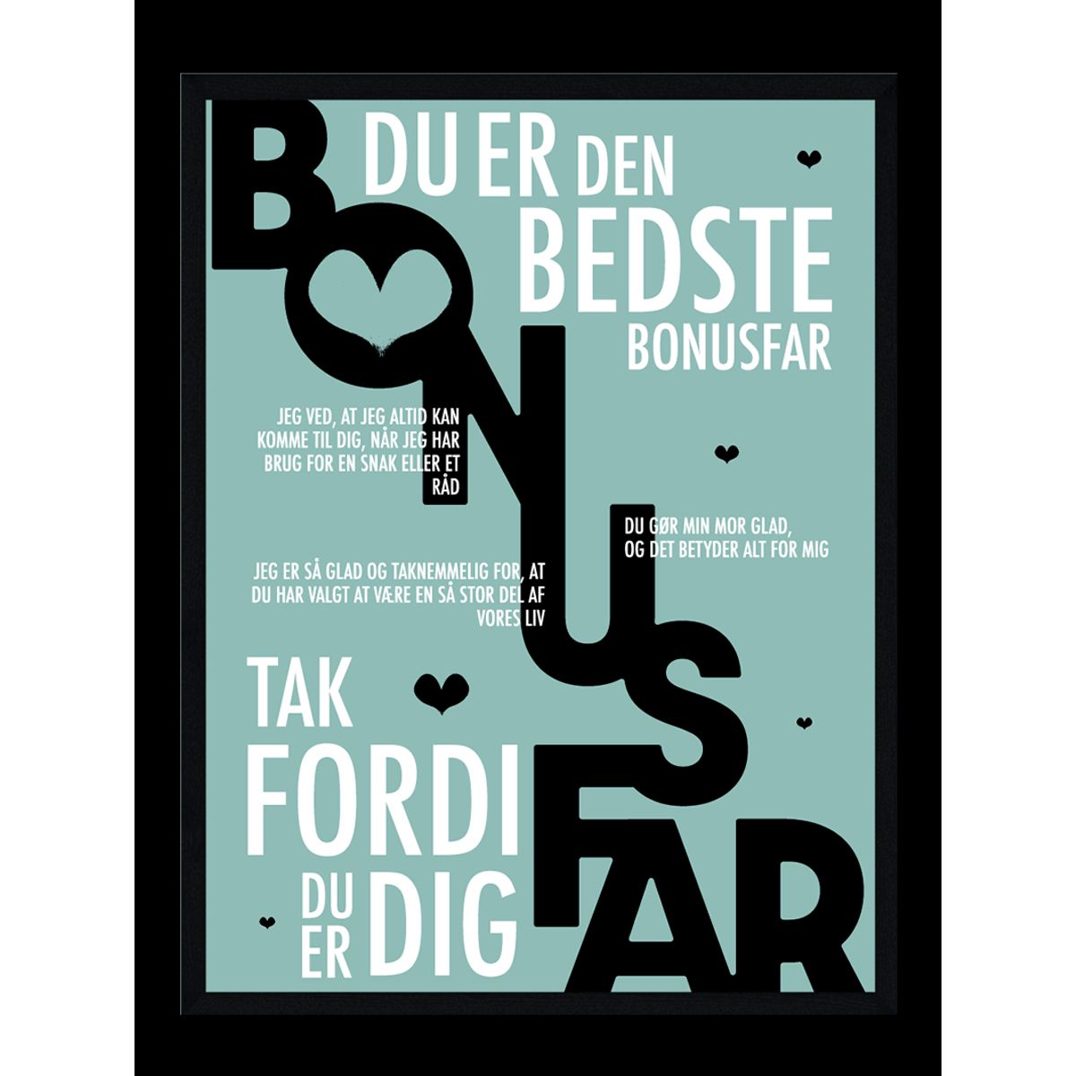 Bonusfar plakat - Personlig plakat