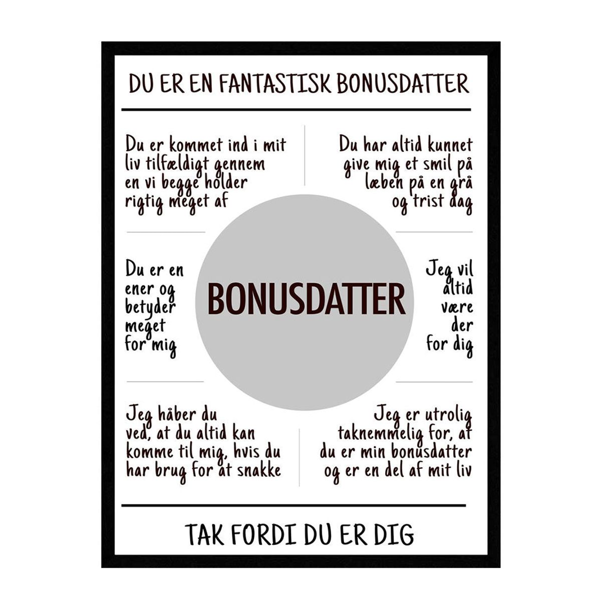 Bonusdatter plakat