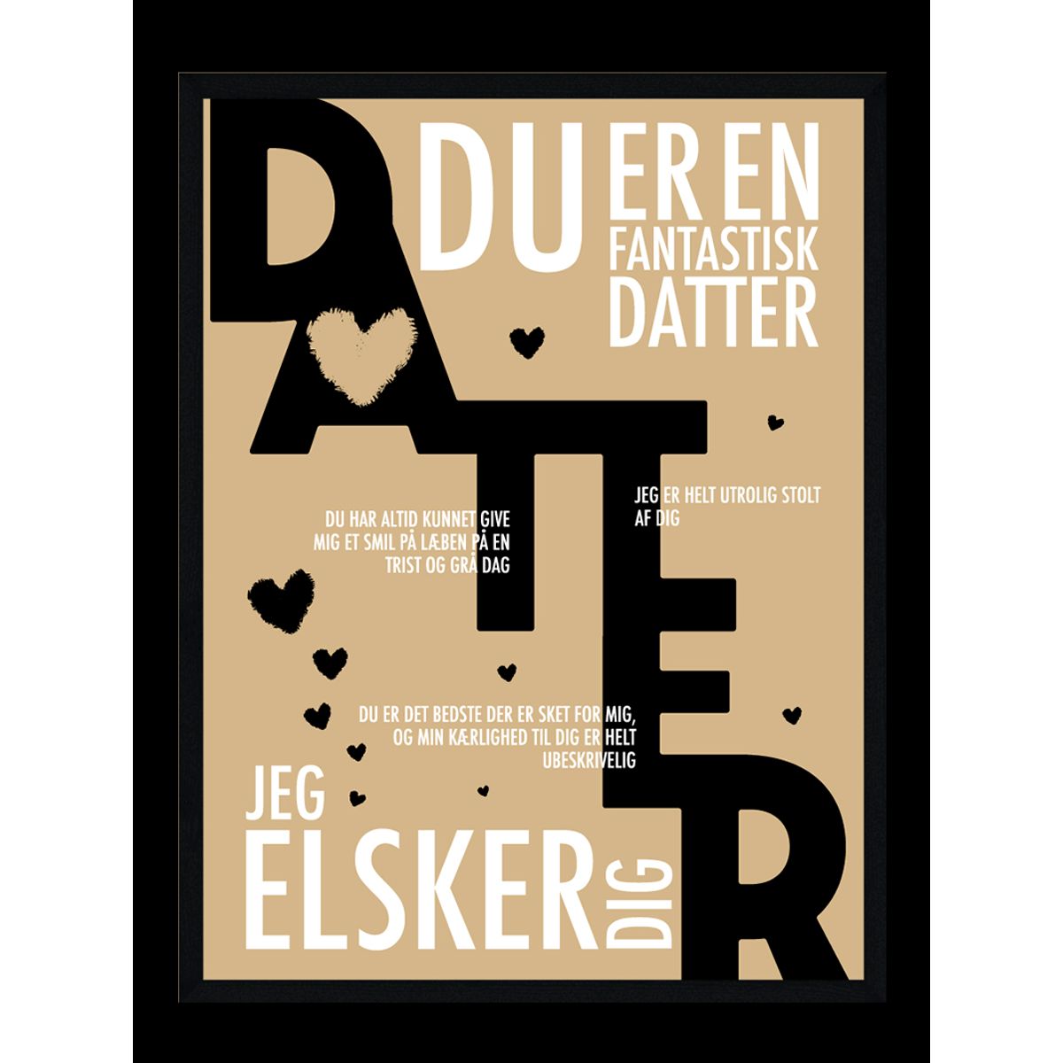 Datter plakat - Personlig plakat