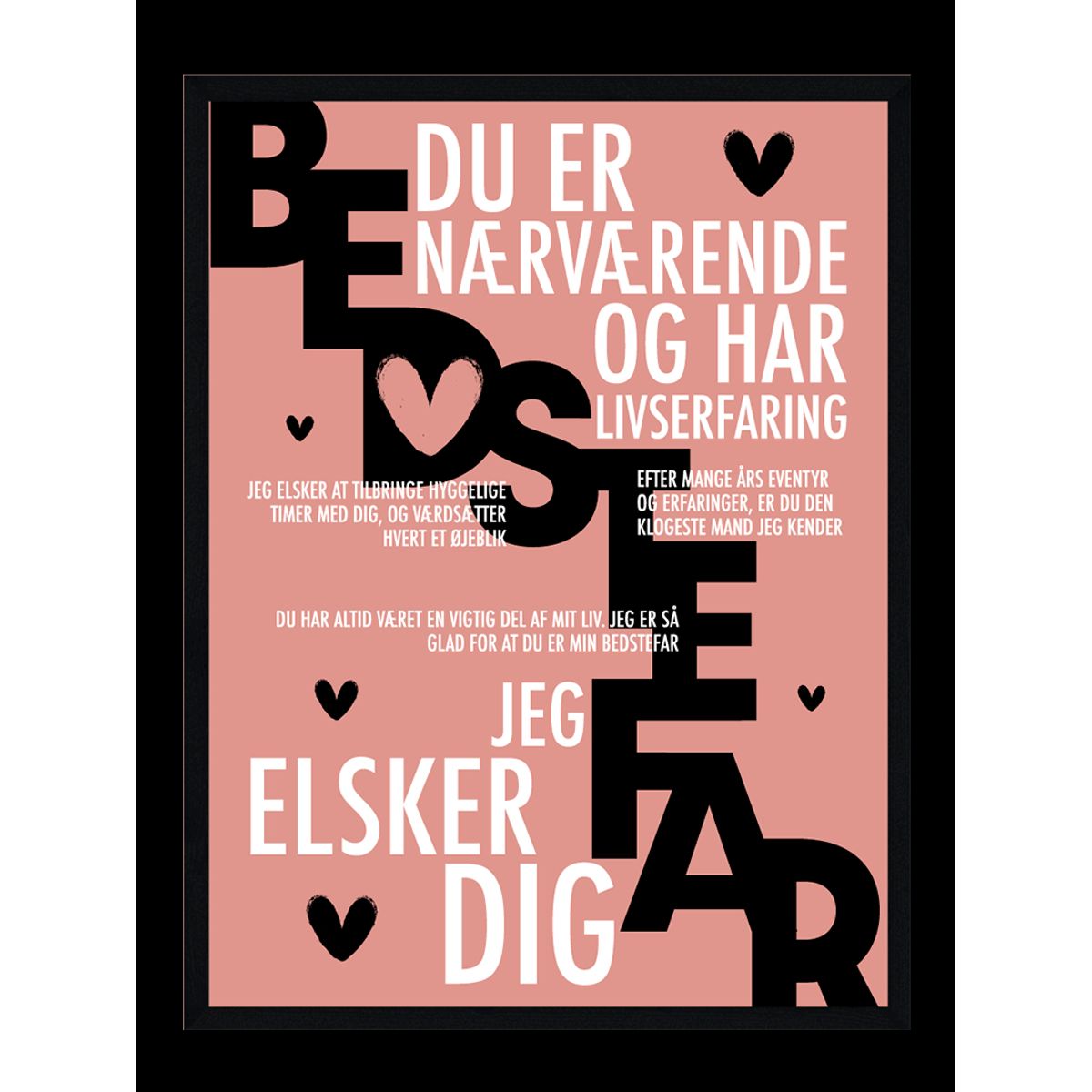 Bedstefar plakat - Personlig plakat