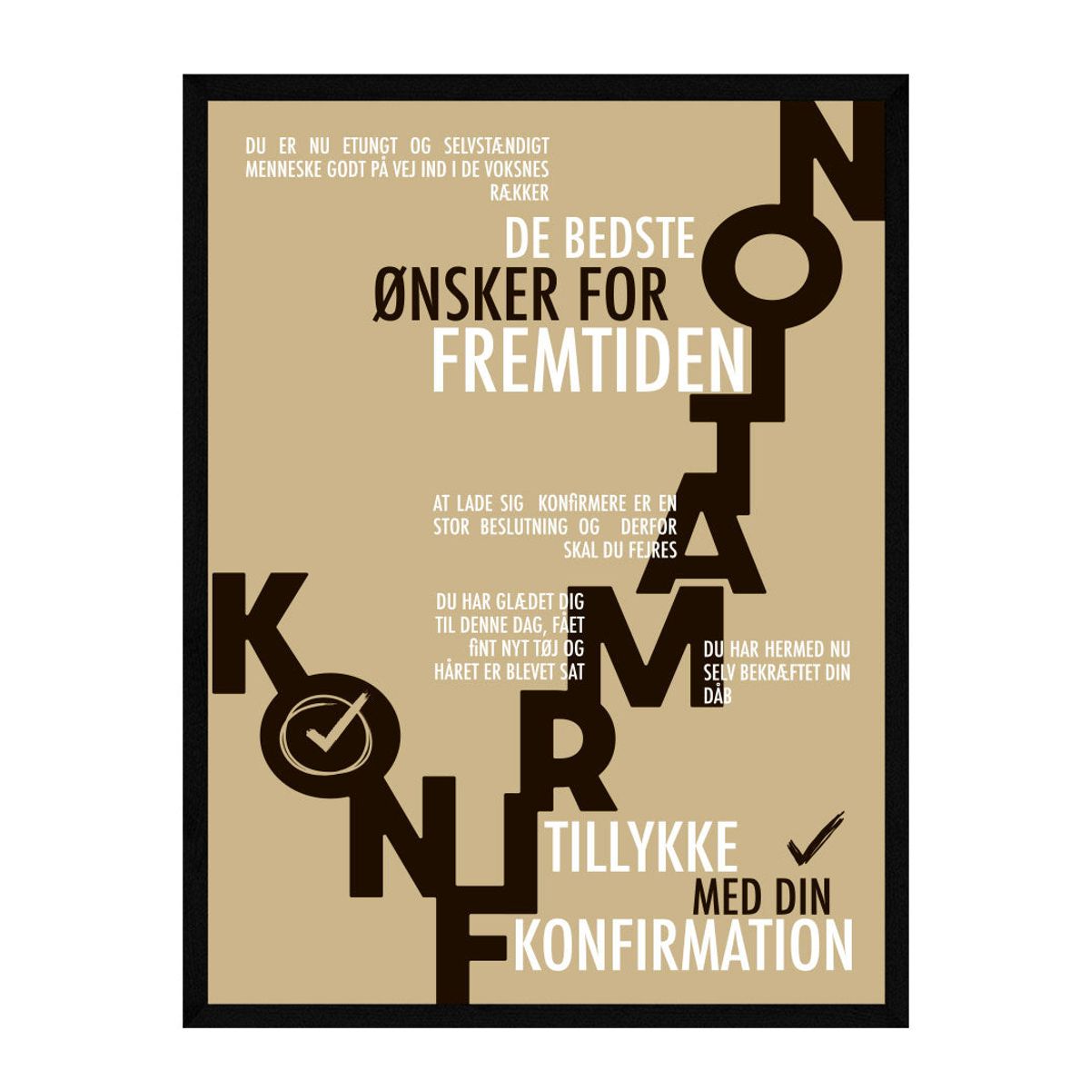 konfirmand plakat - Personlig plakat