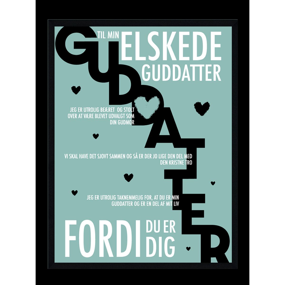 Guddatter plakat - Personlig plakat