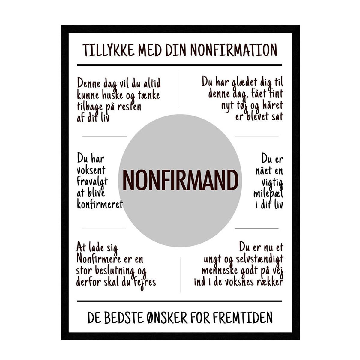 Nonfirmation / nonfirmand plakat