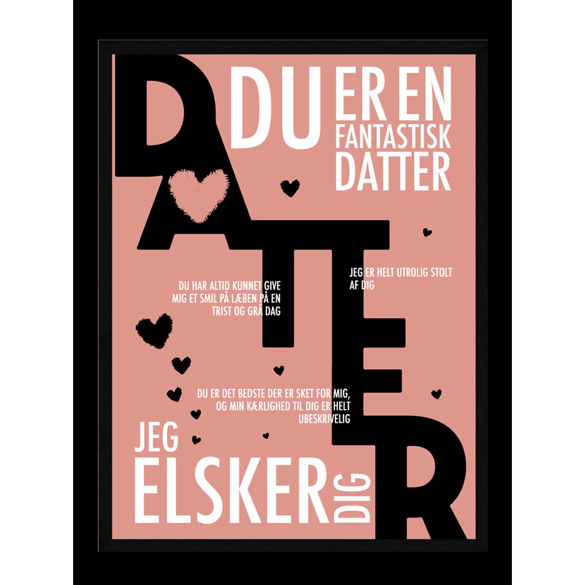 Datter plakat - Personlig plakat