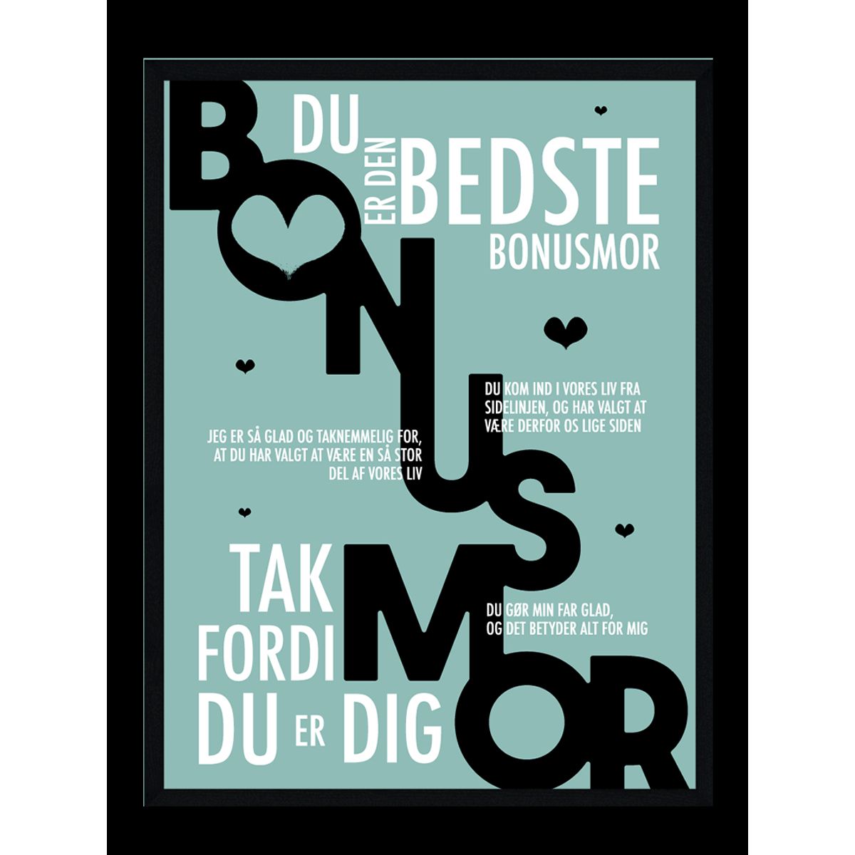 Bonusmor plakat - Personlig plakat