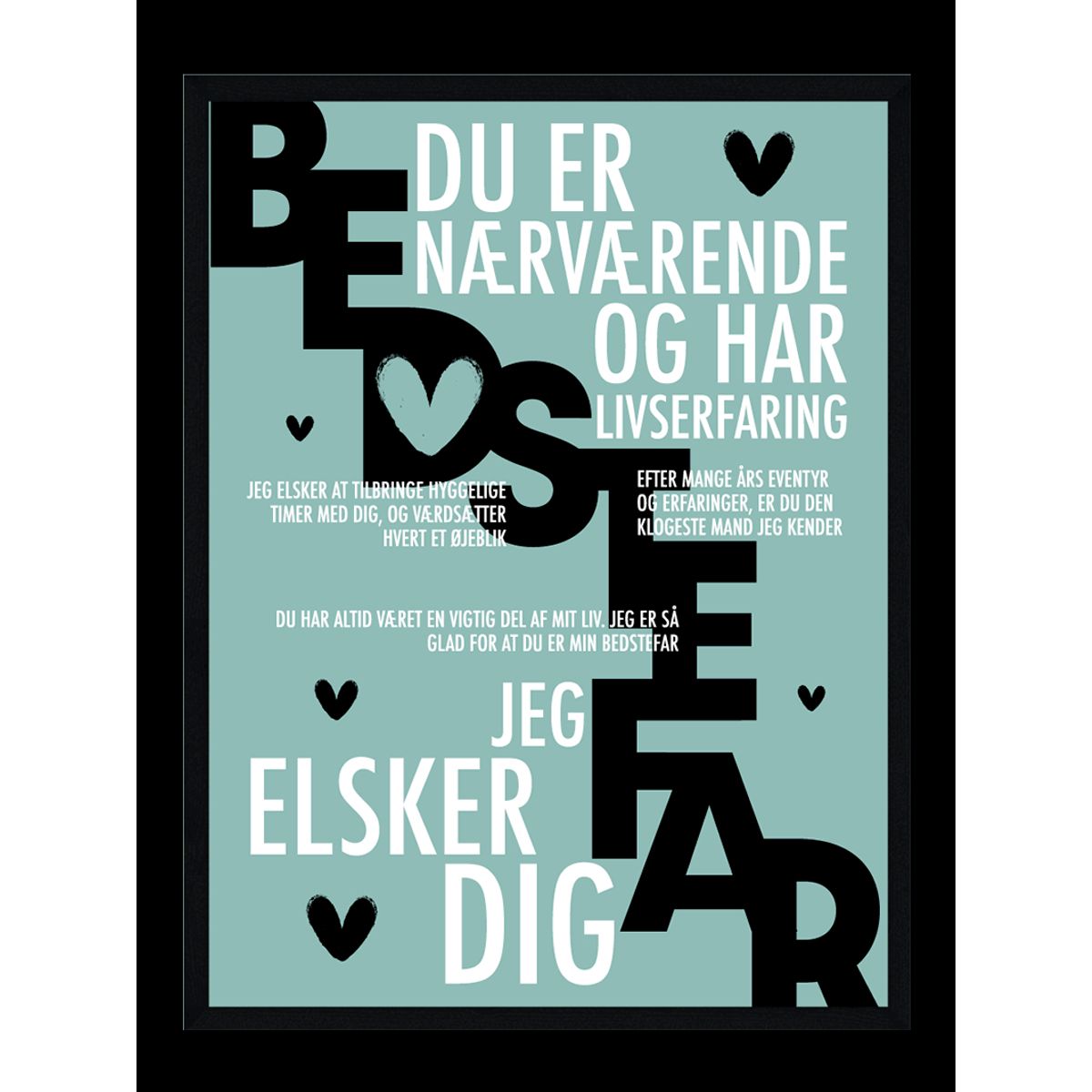 Bedstefar plakat - Personlig plakat