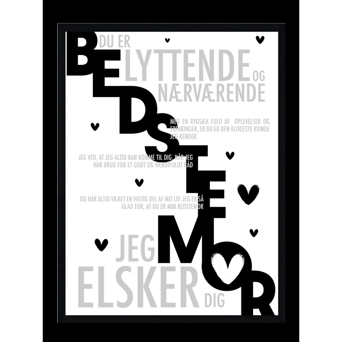 Bedstemor plakat - Personlig plakat