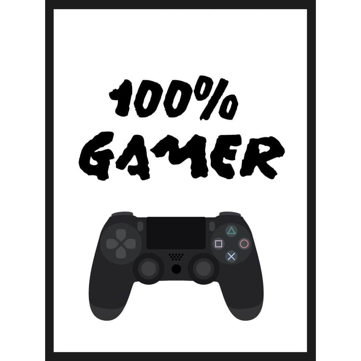 Copy of 100% Gamer - Gamer plakat - Do not buy