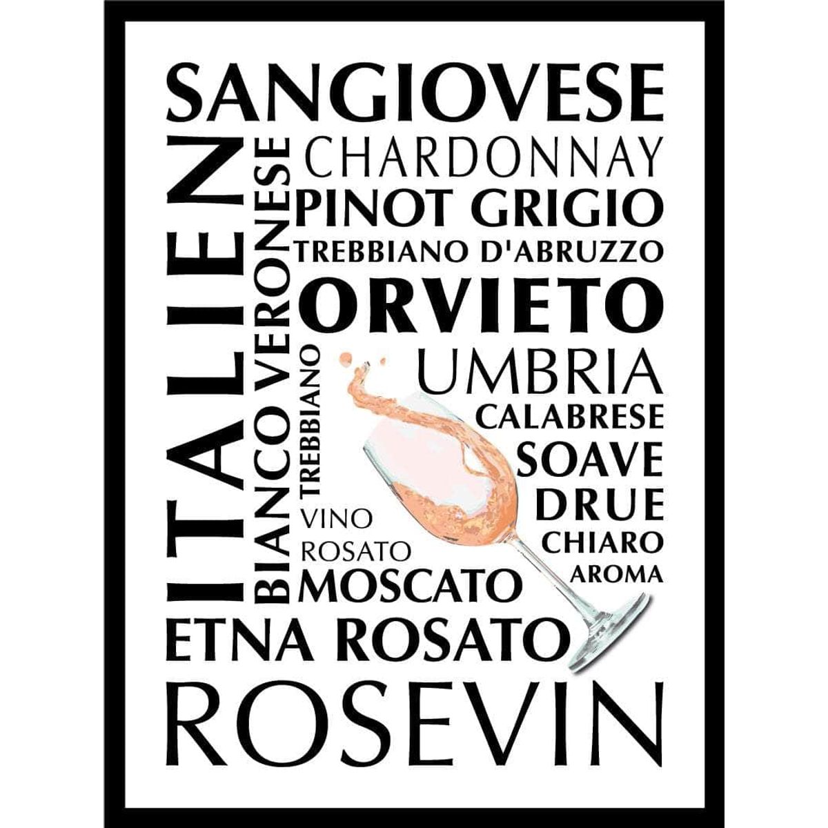 Rosé plakat Italien