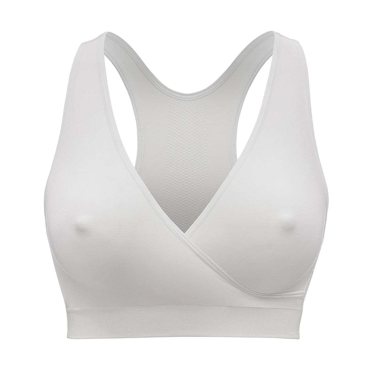 Medela Keep Cool Nat-BH, åndbar graviditets- og amme-BH, Hvid - Medium