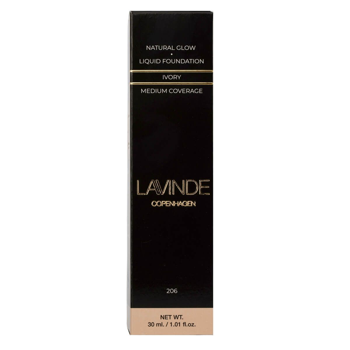 Lavinde Copenhagen NATURAL GLOW Liquid Foundation Ivory (206) 30ml