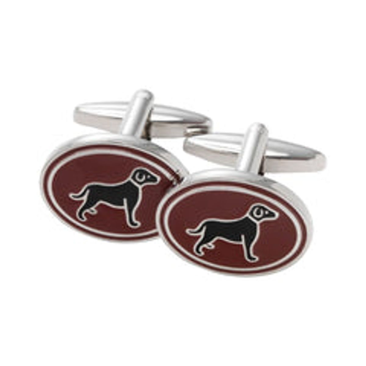 Laksen - Dog Cufflinks - Burgundy