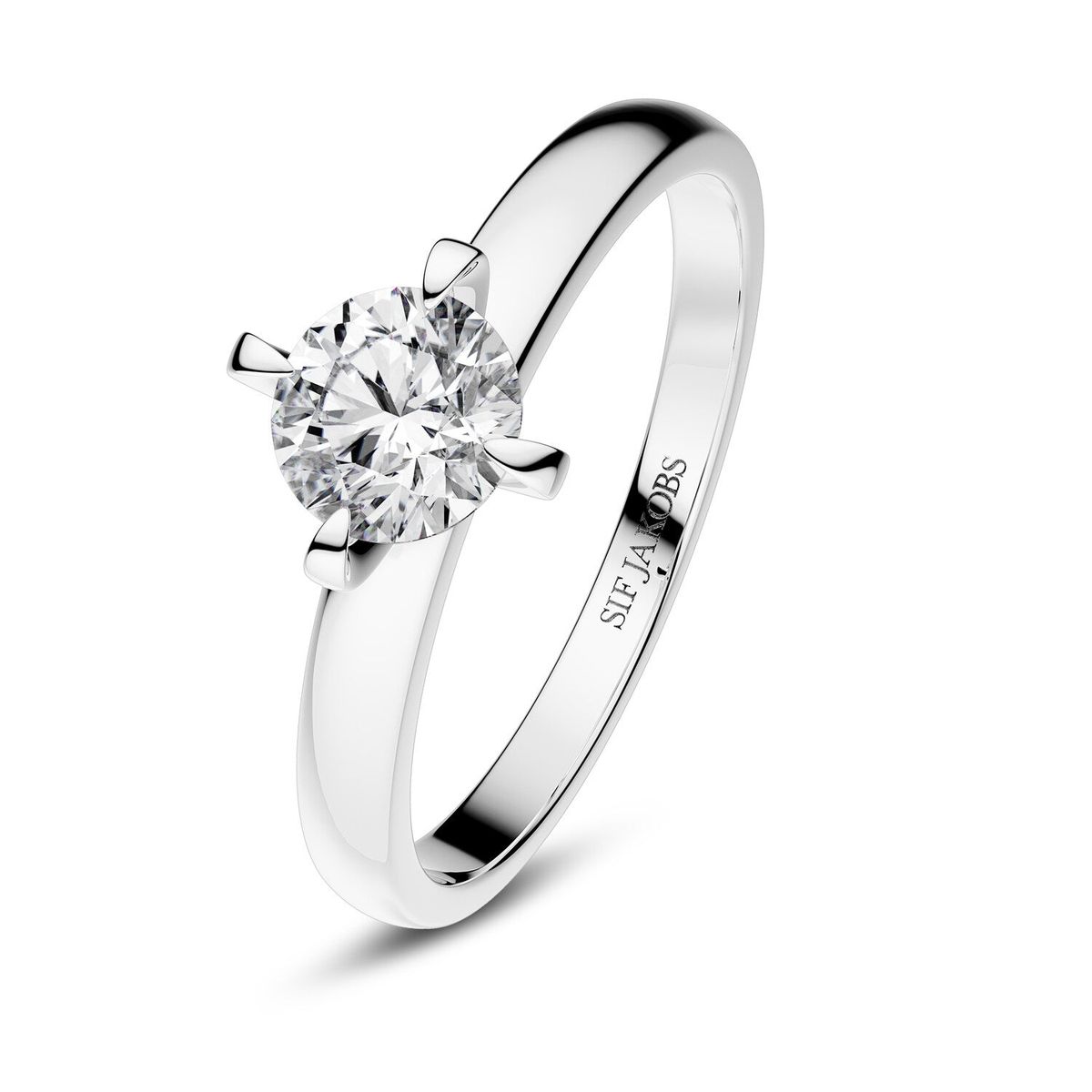 Solitaire ring Venice - med lab-grown diamant