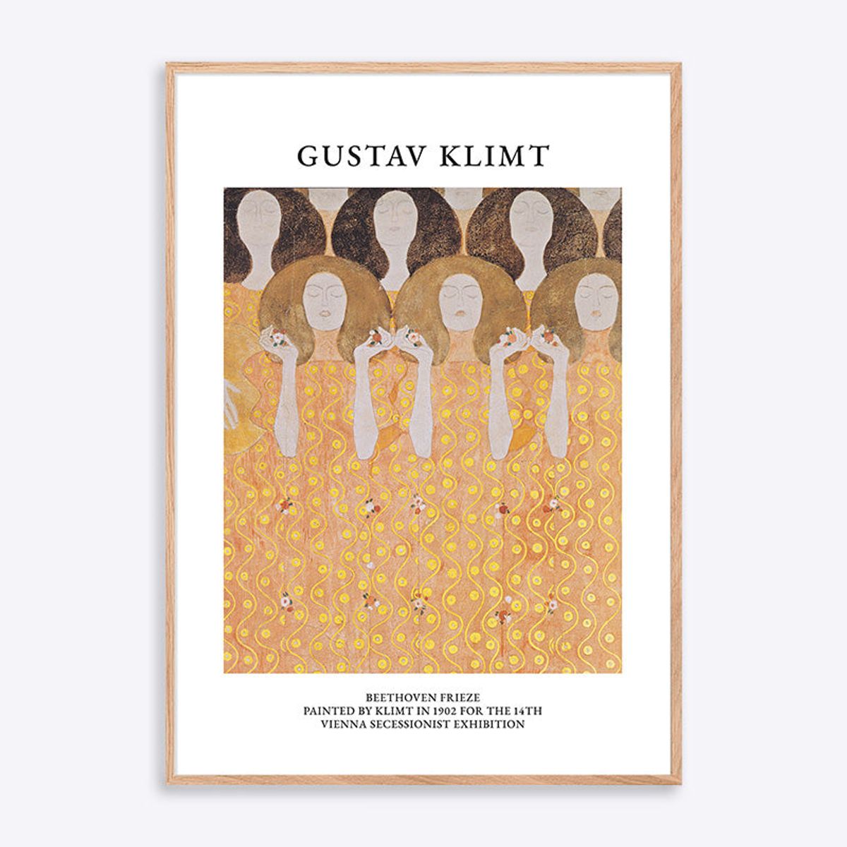 Gustav Klimt Beethoven Frieze - 50x70 cm