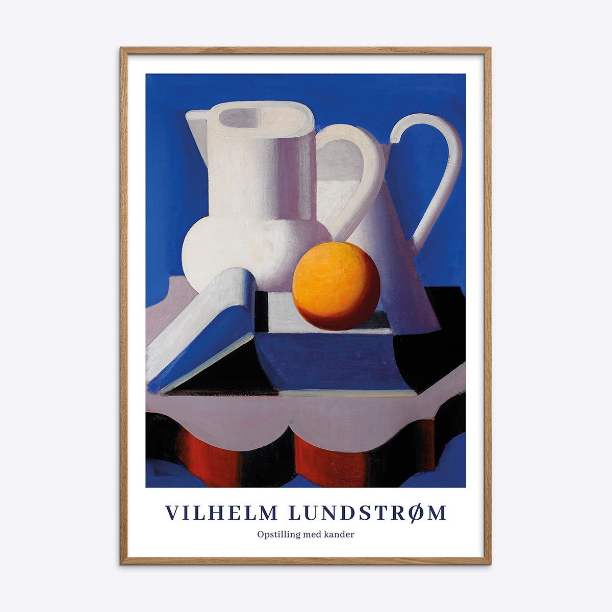 Vilhelm Lundstrøm Opstilling med kander - 21x30 cm