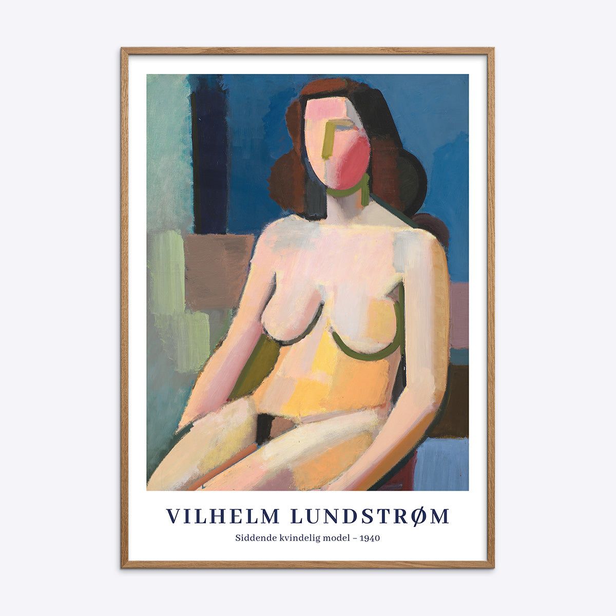 Vilhelm Lundstrøm Siddende Kvinde Model 1940 - 30x40 cm