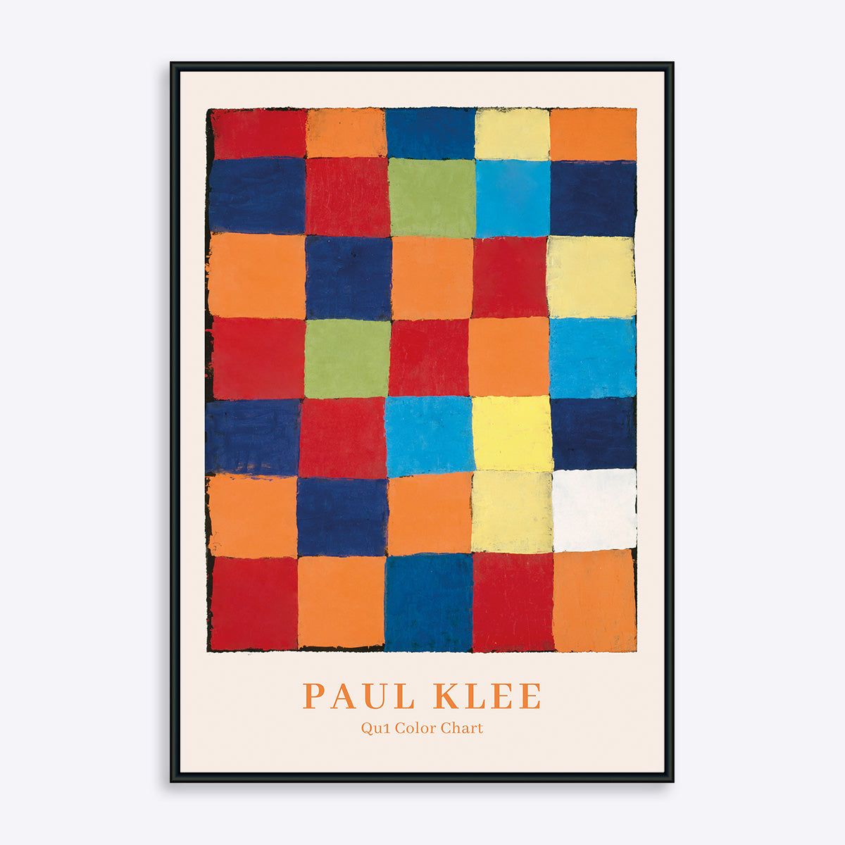 Paul Klee Color Chart Qu 1 - 21x30 cm