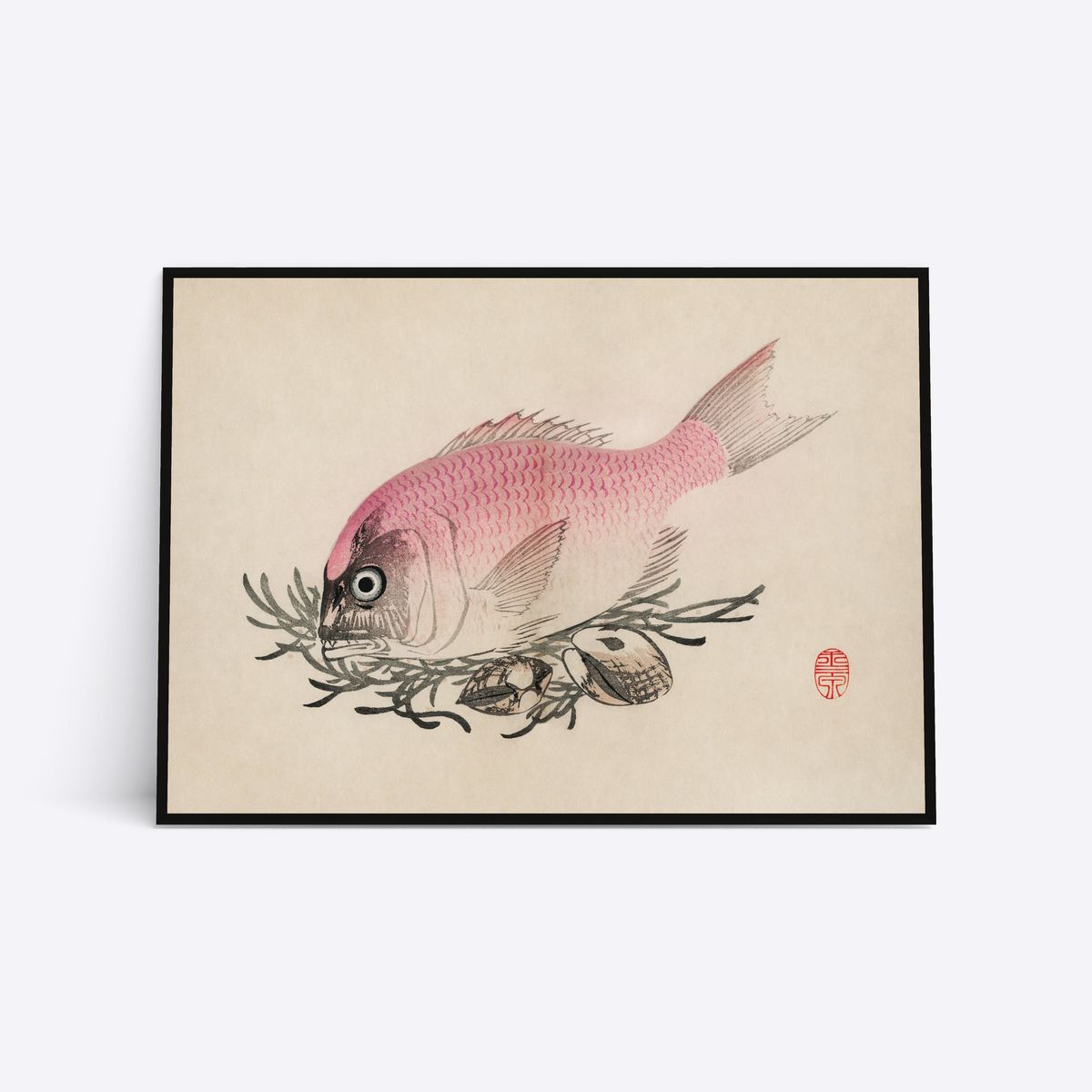 Rosa Fish - 21x30 cm