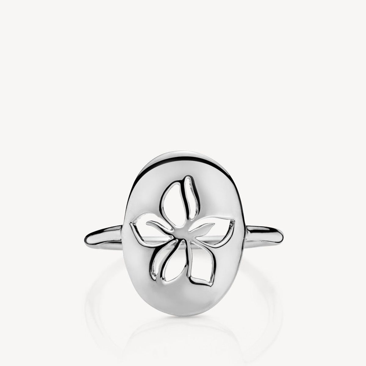 HIBISCUS - Ring shiny silver - 56