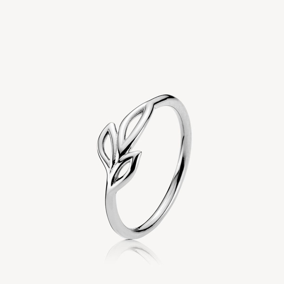 DREAMY - Ring shiny rhodium pl. recycled silver - 54