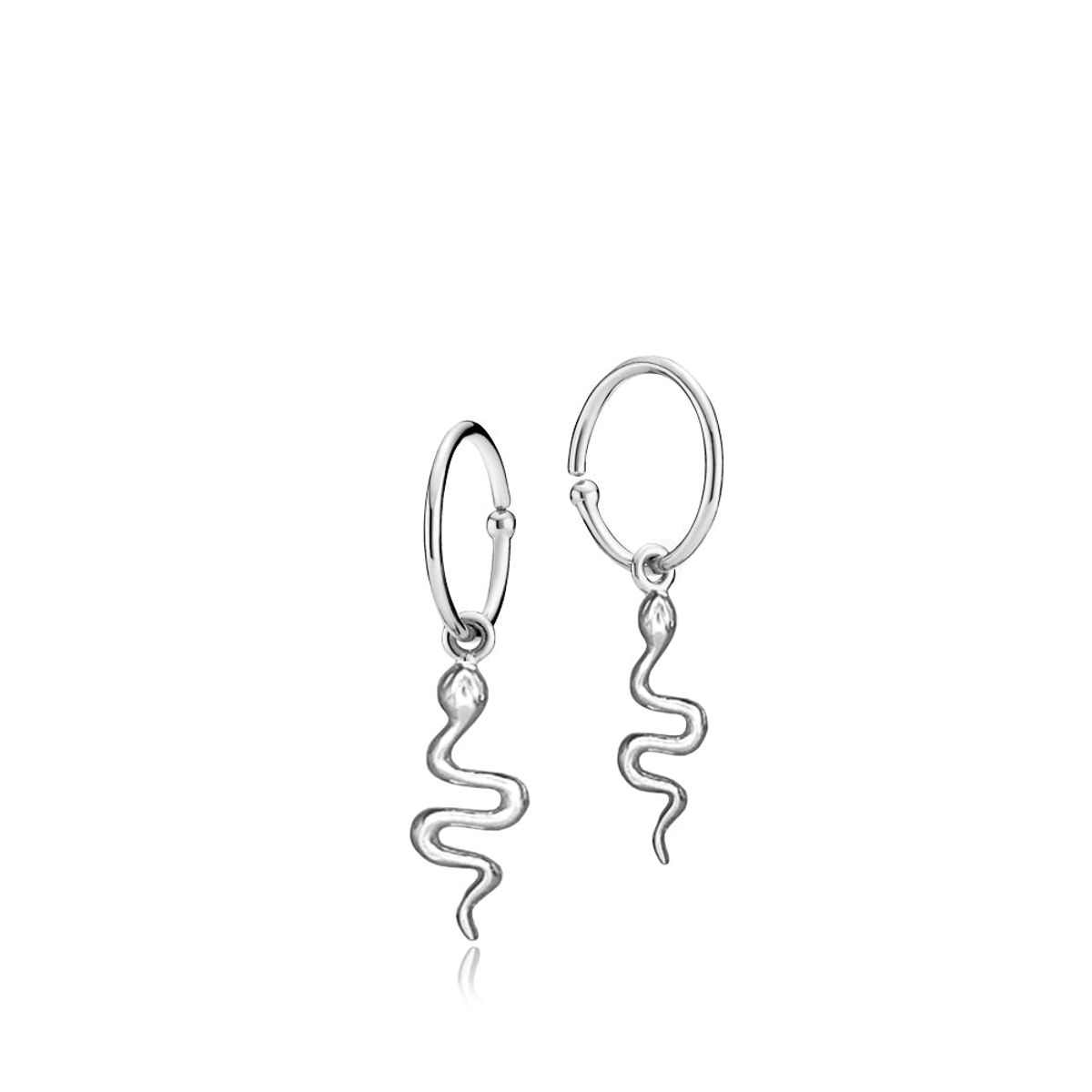 YOUNG ONE SNAKE - Earring silver - 1 par