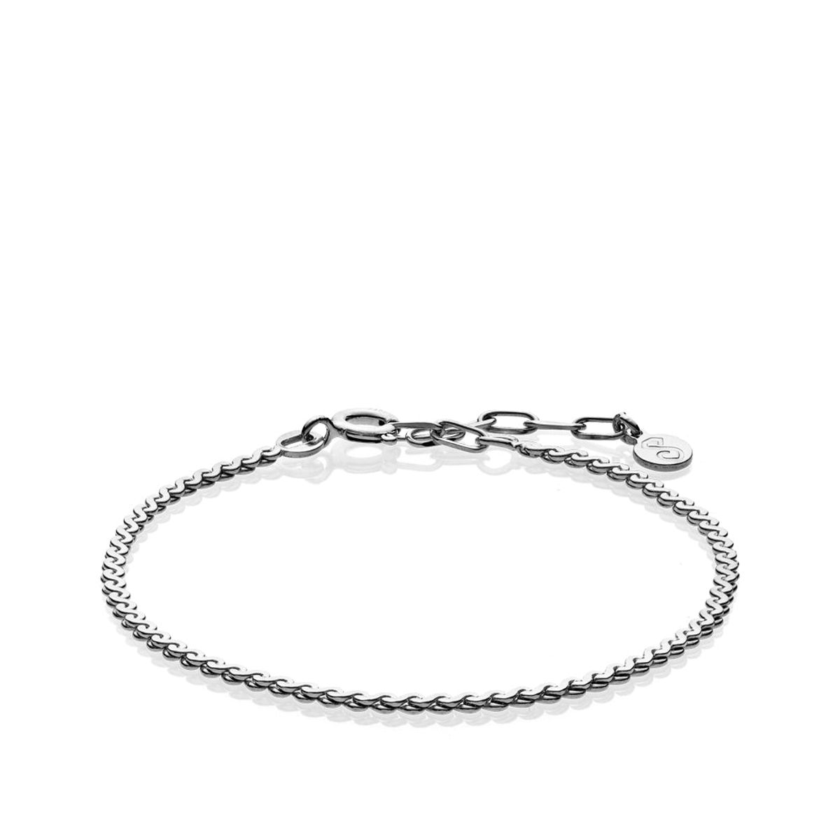 MOLLY - Bracelet shiny rhodium pl. Silver - 15,5 - 19 cm