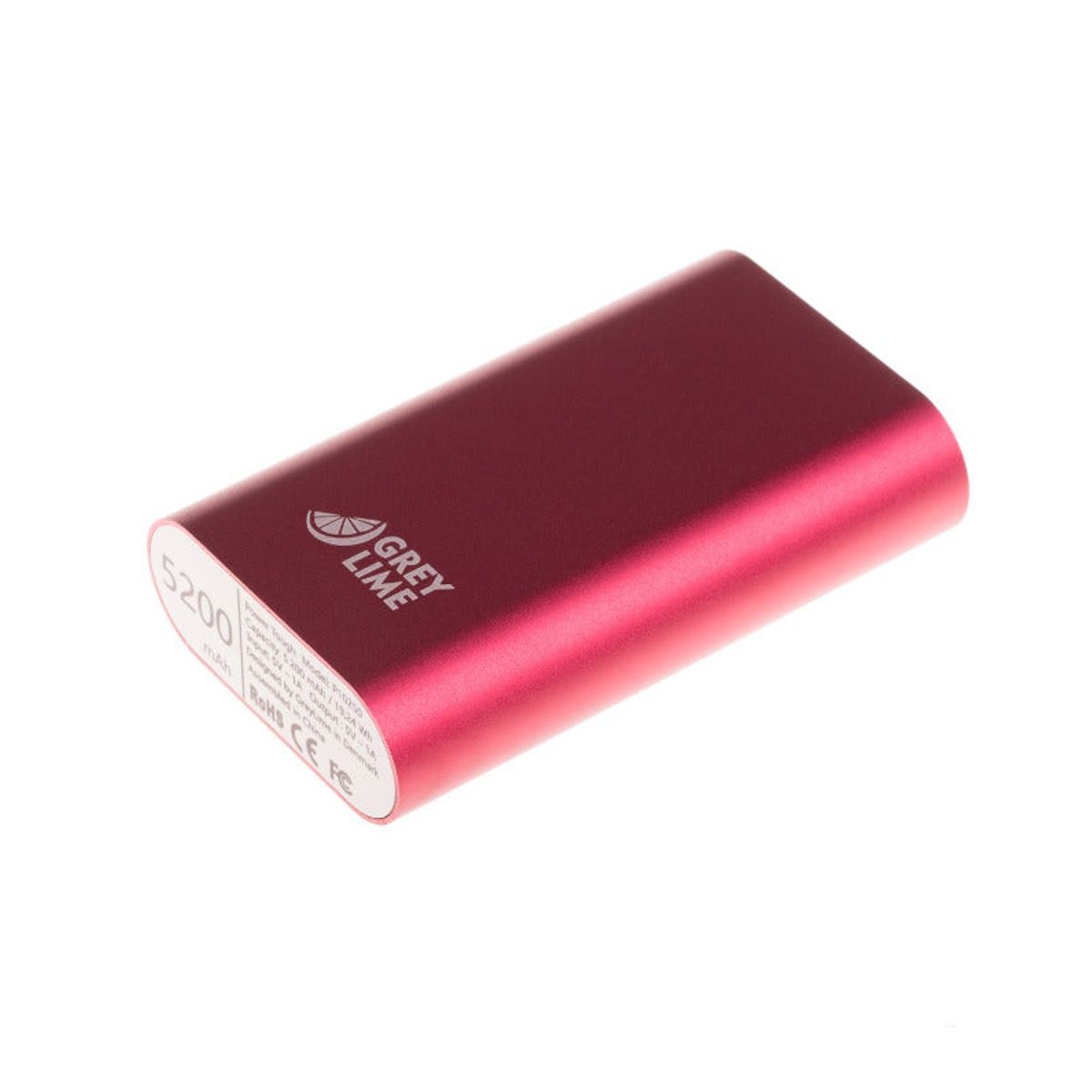 GreyLime Power Tough 5200 mAh Powerbank Megenta