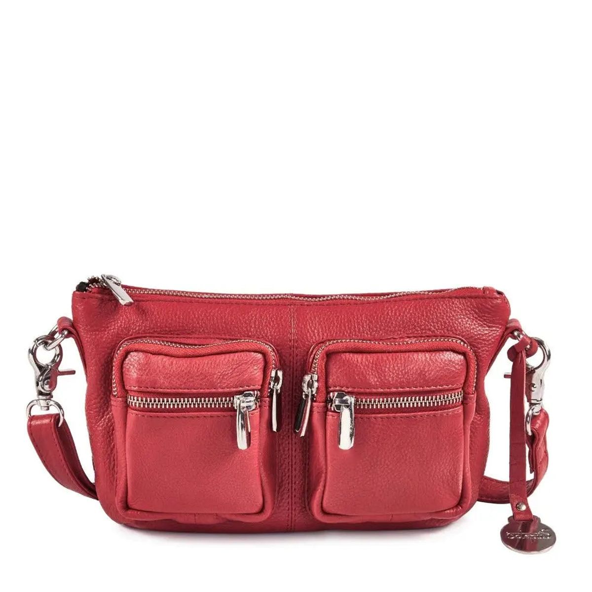 Style Granada i flot rødt læder (kun få stk. på lager). Suveræn kombineret skuldertaske / crossbody / bumbag