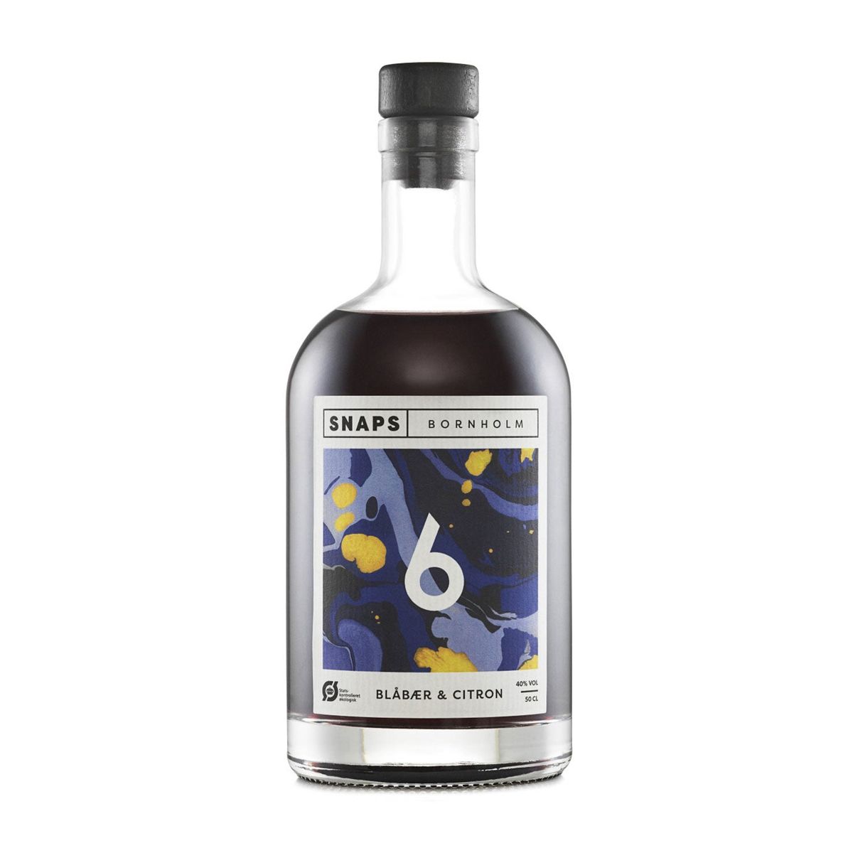 No. 6 Blåbær & Citron Snaps 40% - 50 cl