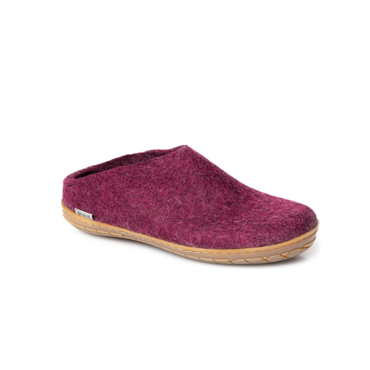 Glerups - Tøffel m. Gummisål - 64-0230 - Cranberry - 41