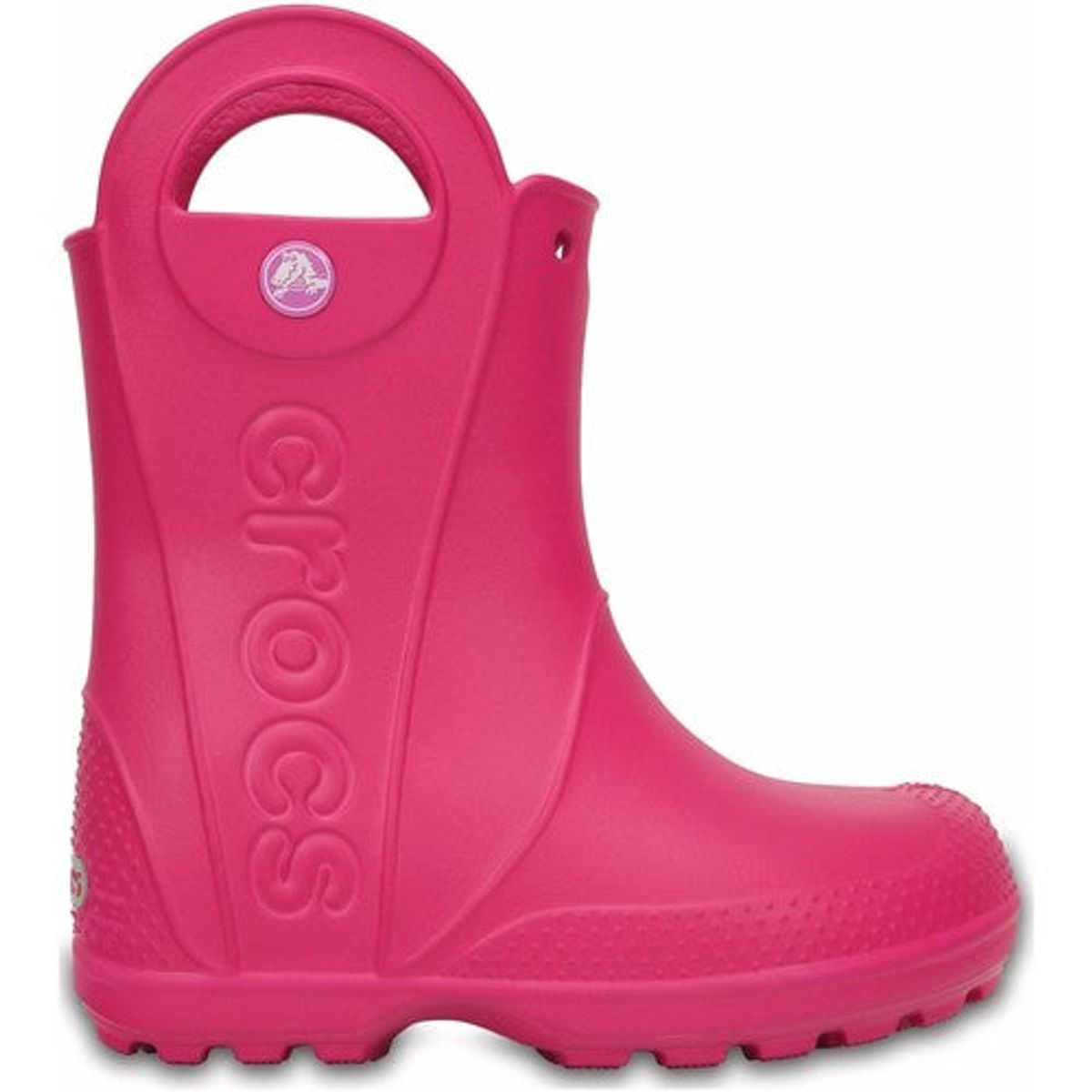 Crocs - Gummistøvle med håndtag, 84-0031 - Pink - 33-34