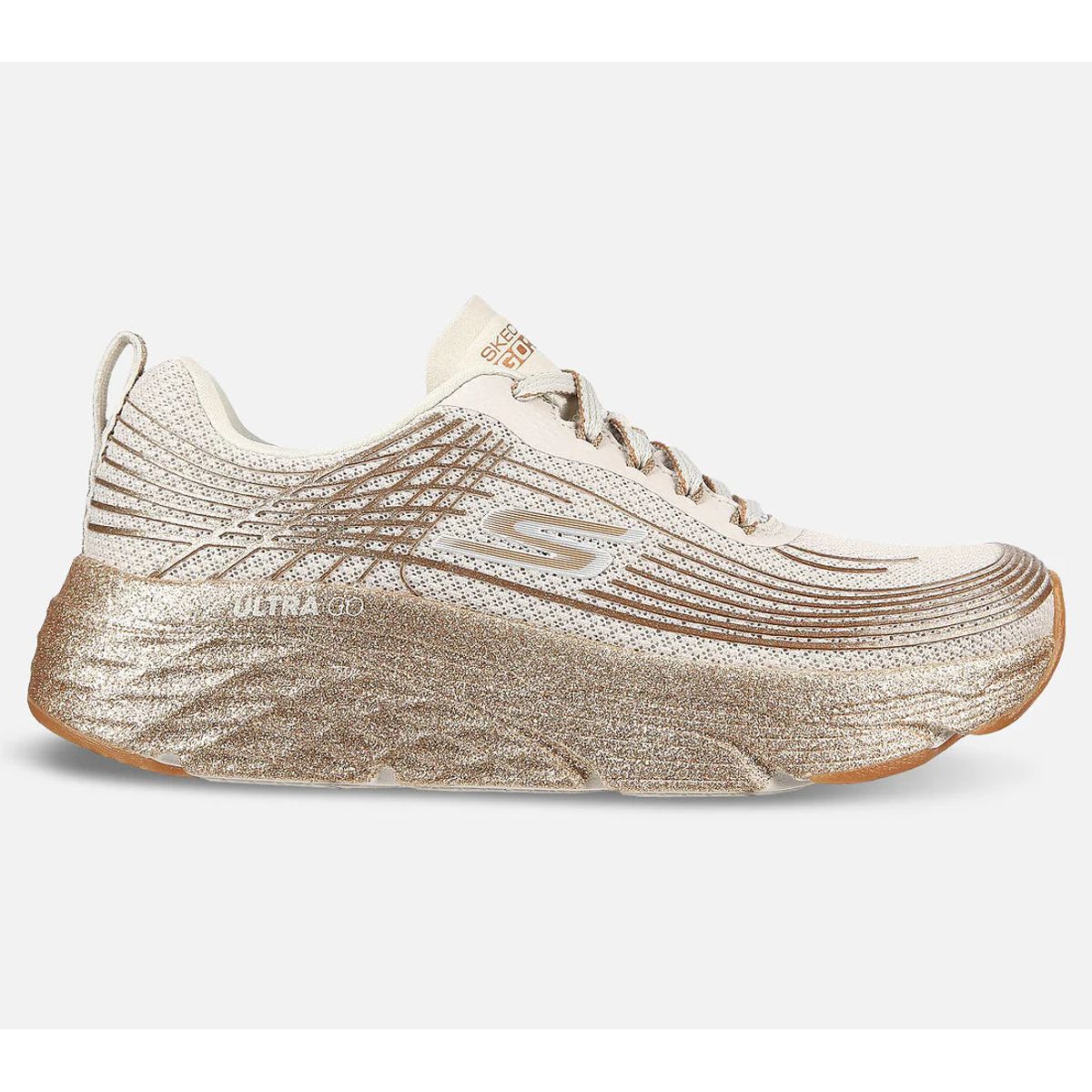 Skechers - Max cushioning-Elite Lustrous - 76-1112 - Hvid/guld - 38