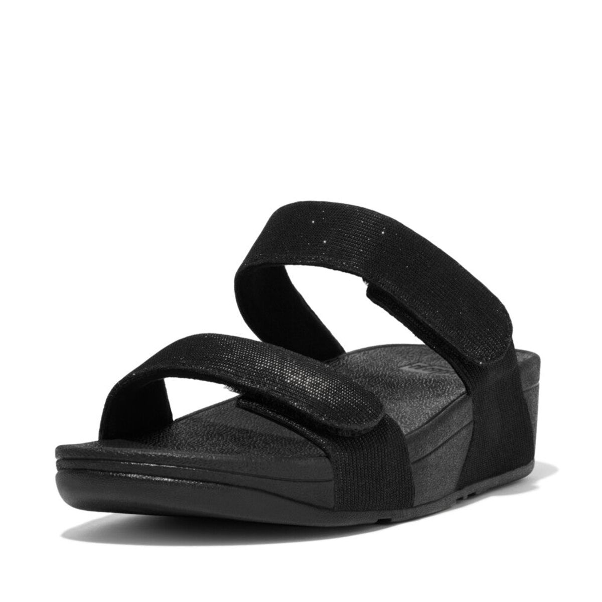 Fitflop - Lulu adj. Shimmerlux Slides - 44-0333 - Sort - 40