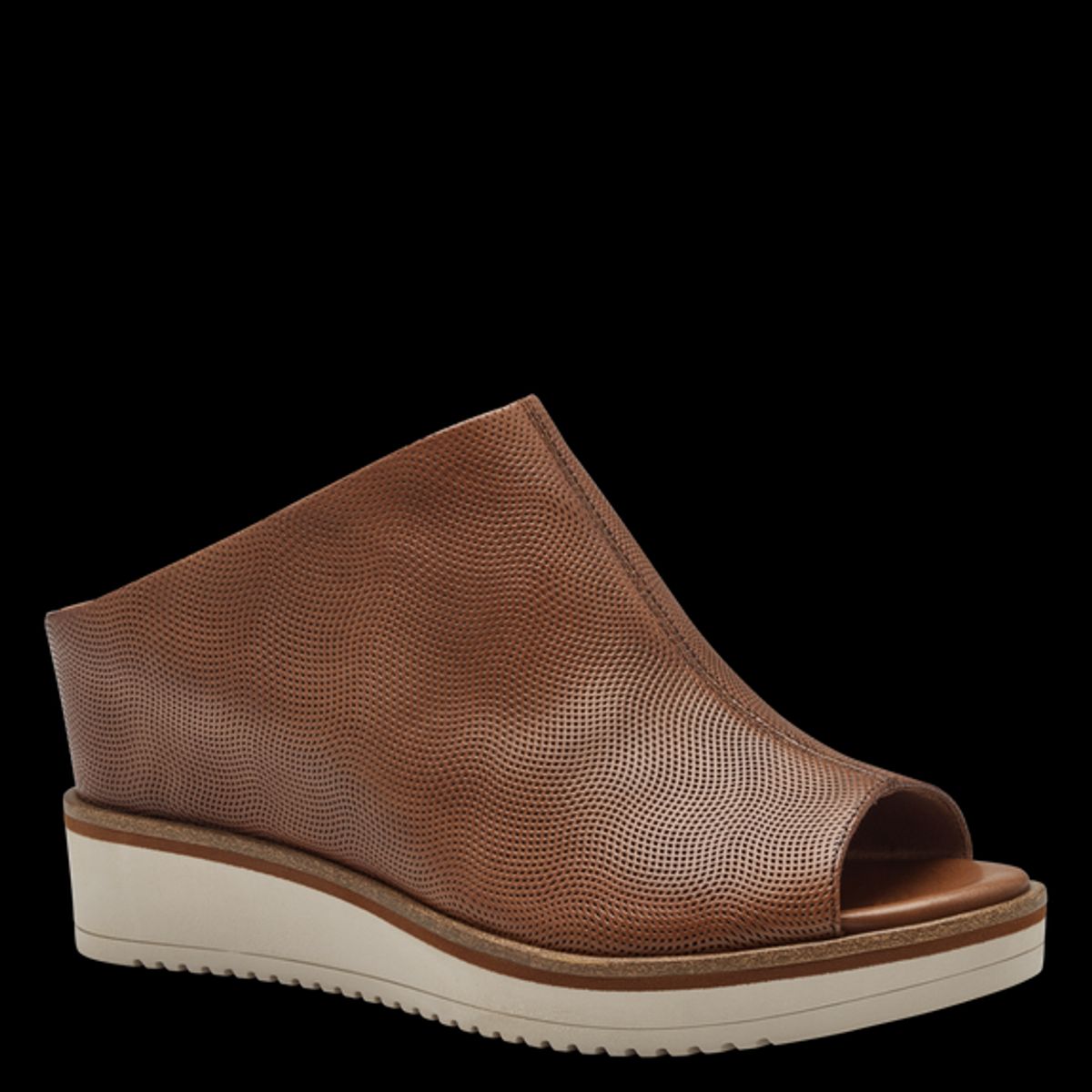 Tamaris - Sandal med kilehæl, 44-0355 - Cognac - 41