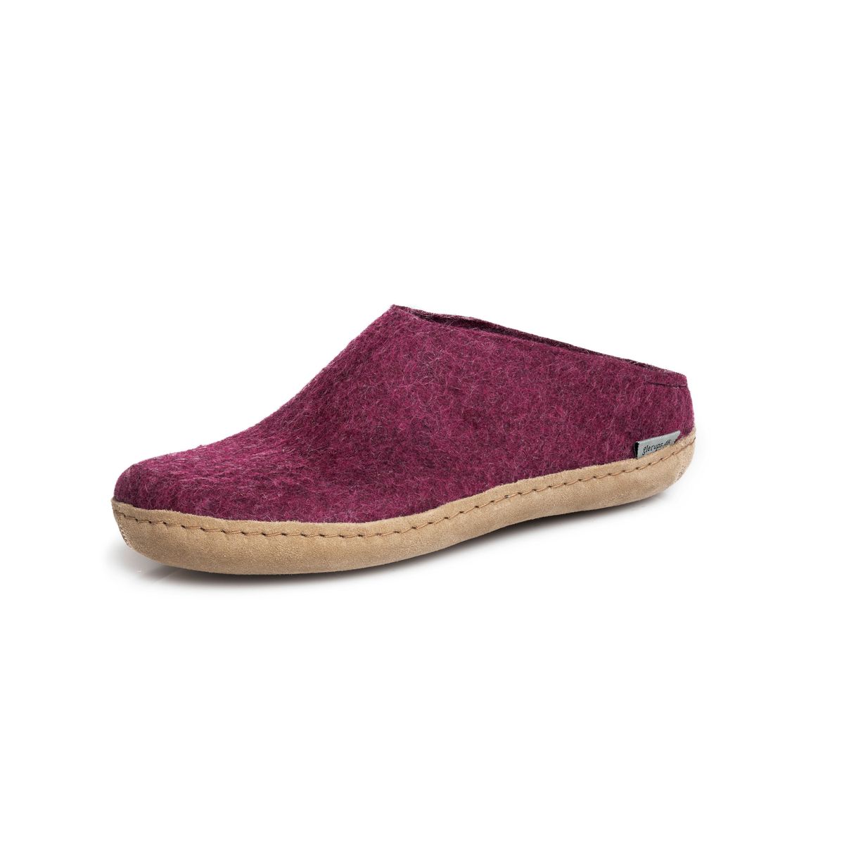 Glerups - Tøffel m/skindsål - 64-0211 - Cranberry - 37 / Cranberry