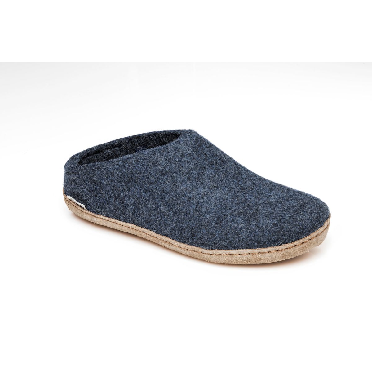 Glerups - Tøffel med skindsål, 64-0197 - Denim - 45