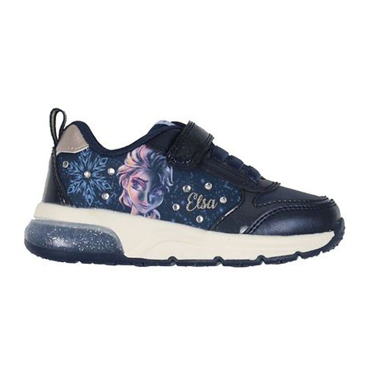 Geox - Frozen II sko med lys, 76-0856 - Navy/platinum - 26