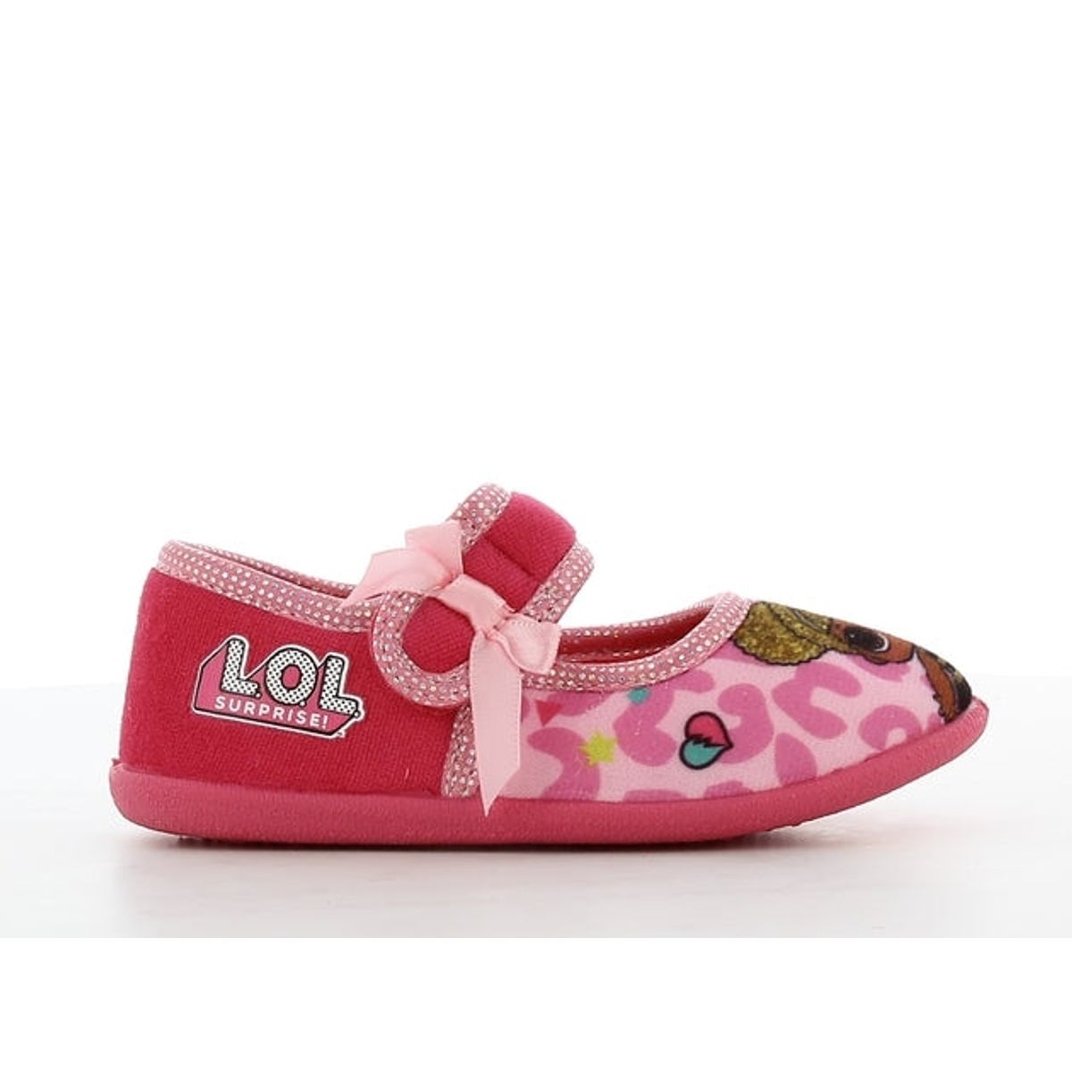 L.O.L. hjemmesko m/velcro, 66-0083 - Pink-multi - 28