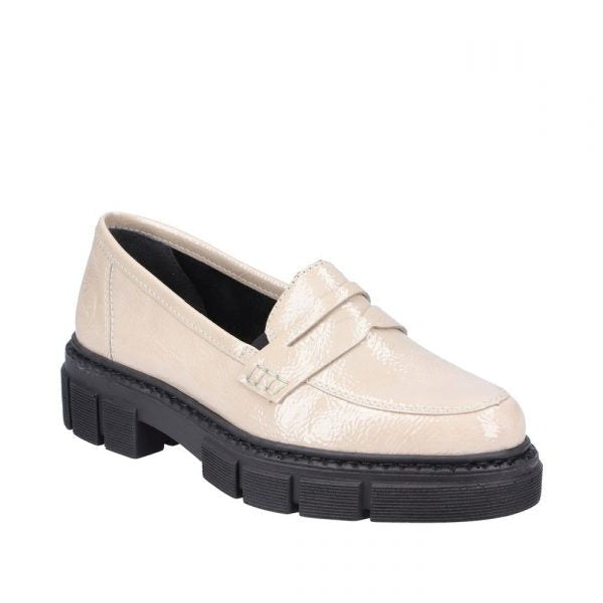 Rieker - Loafer i lak, 23-0477 - Beige - 41