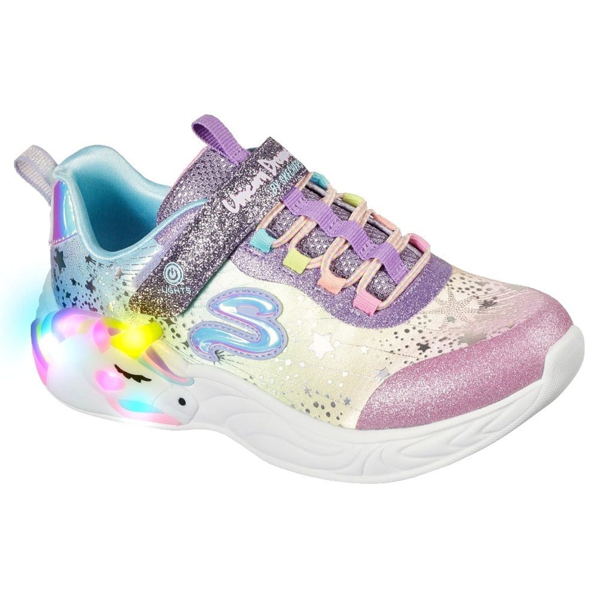 Skechers - Girls Unicorn Dreams, 76-0905 - Multifarvet - 29