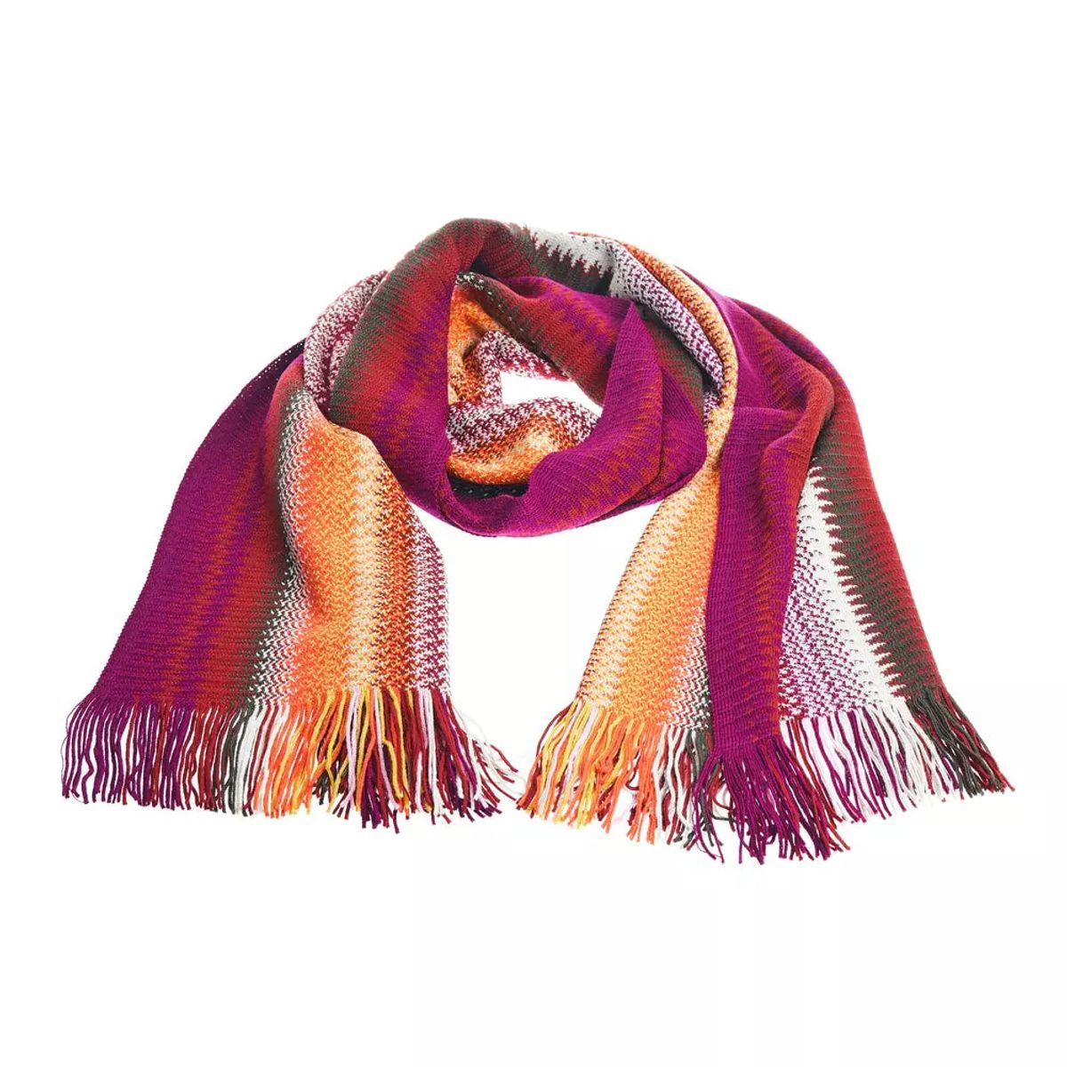 Missoni Multicolor Wool Herre Scarf