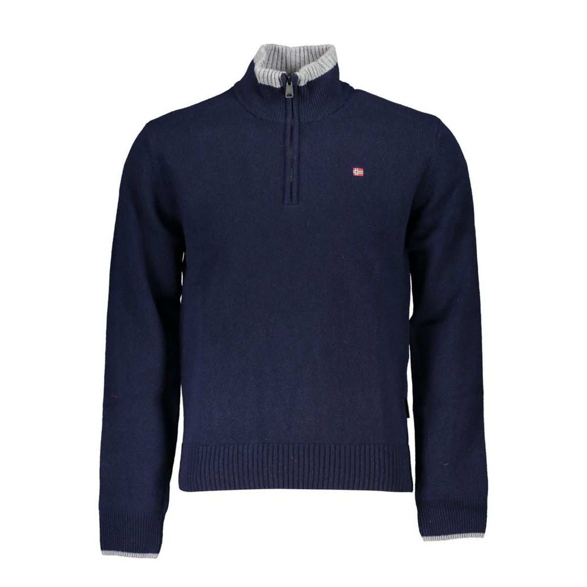 Napapijri Blue Fabric Men Sweater