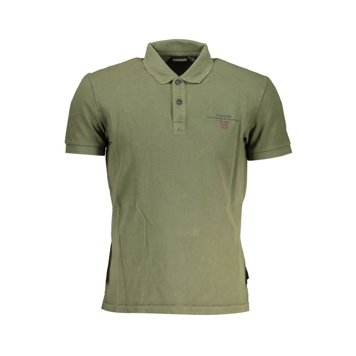 Napapijri Green Cotton Men Polo